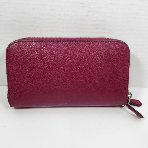 COACH Pink Zip Around Wallet, Clutch, Pre-owned - Picture 2 of 5